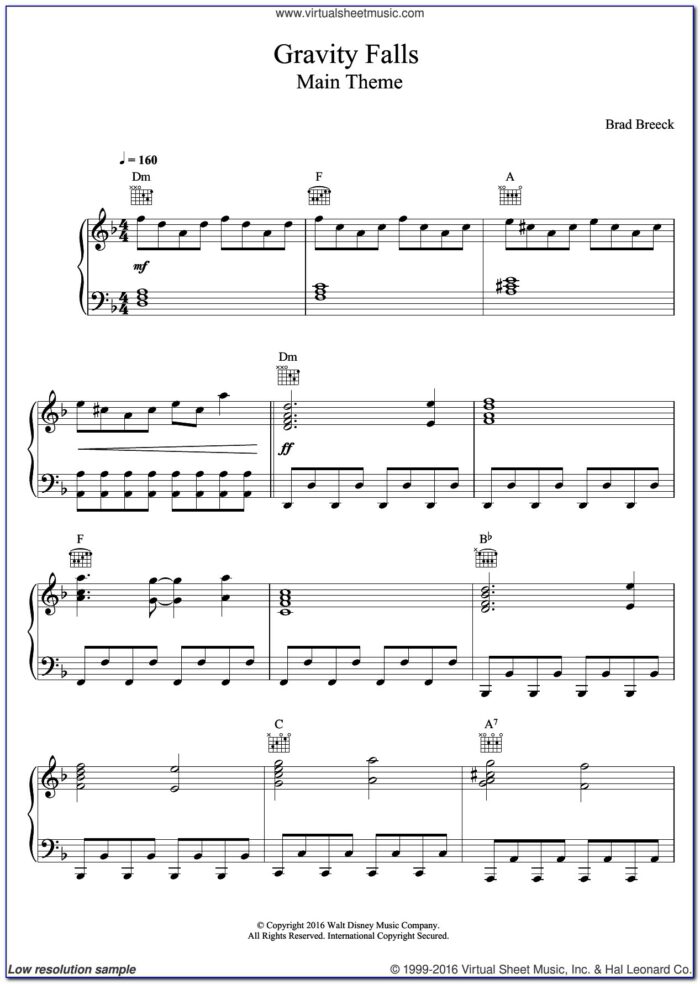 Piano Letter Notes Songs
