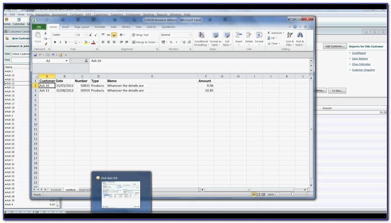 Quickbooks Desktop Import Invoice Template