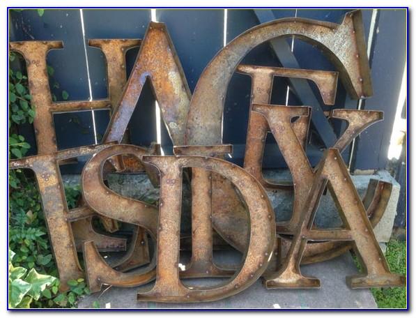 Rustic Metal Letters For Signs