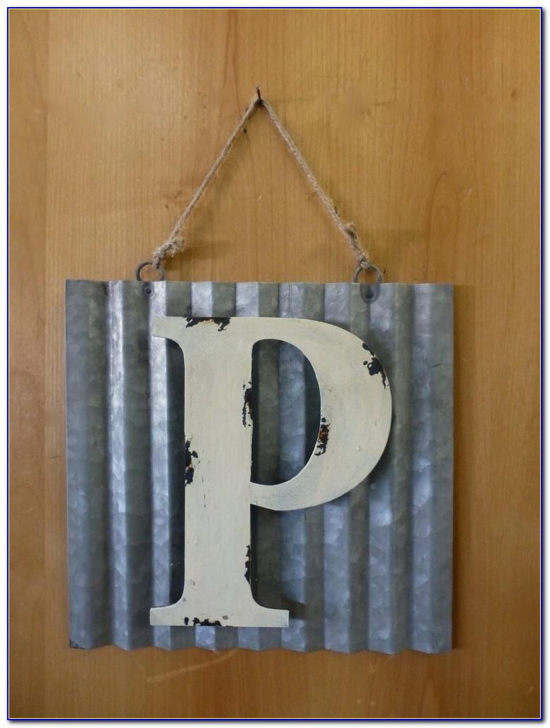 Rustic Metal Letters For Wall Decor