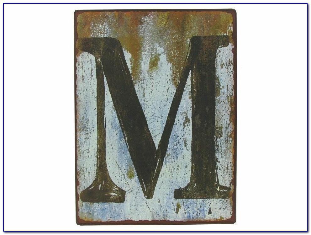 Vintage Metal Letters For Wall Decor