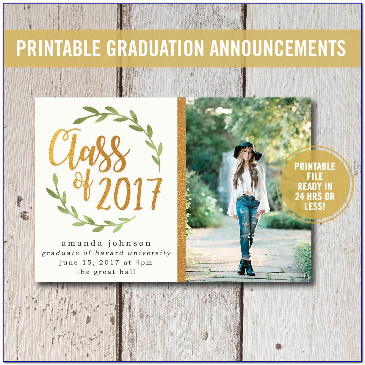 Walmart College Graduation Announcements
