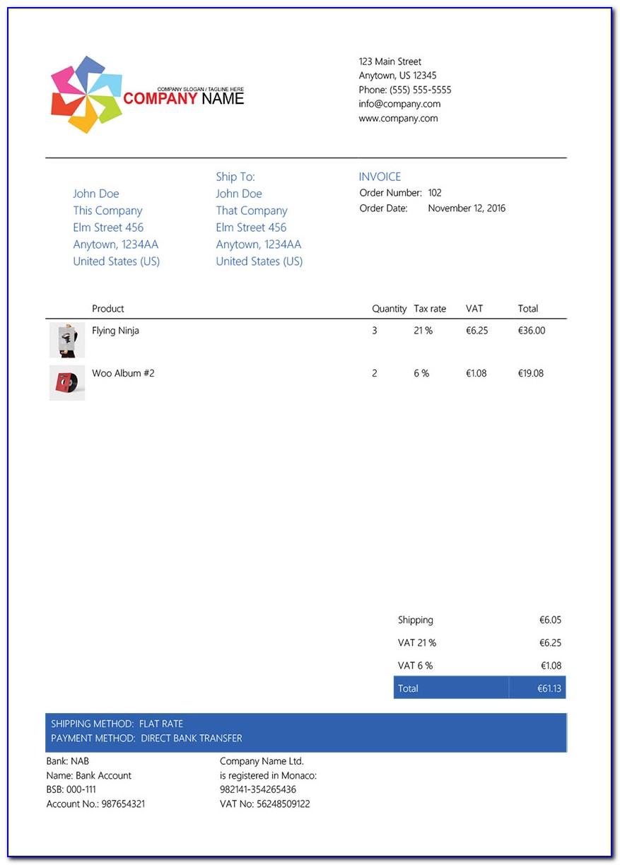 Woocommerce Pdf Invoices & Packing Slips Premium Templates Nulled