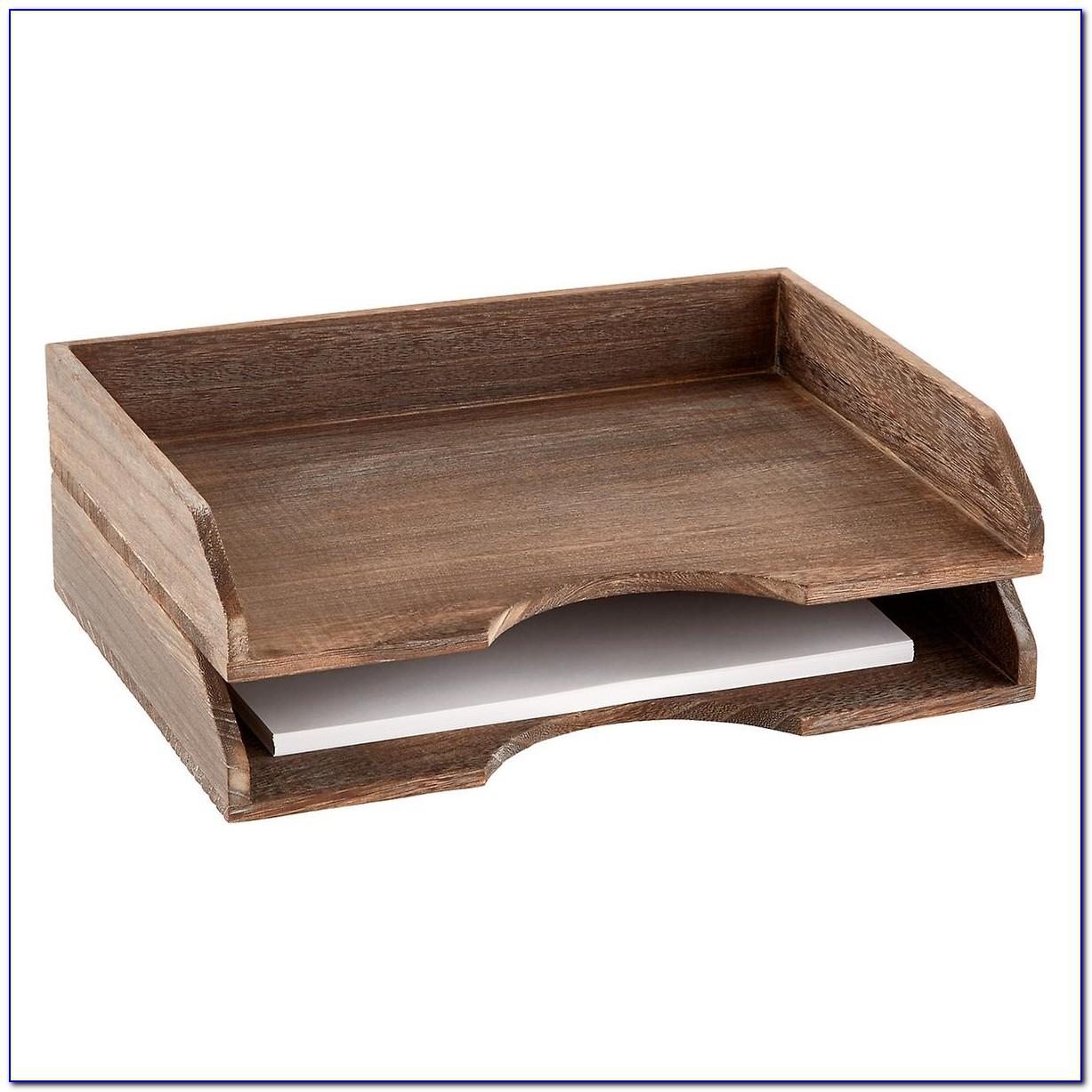 Wood Letter Tray
