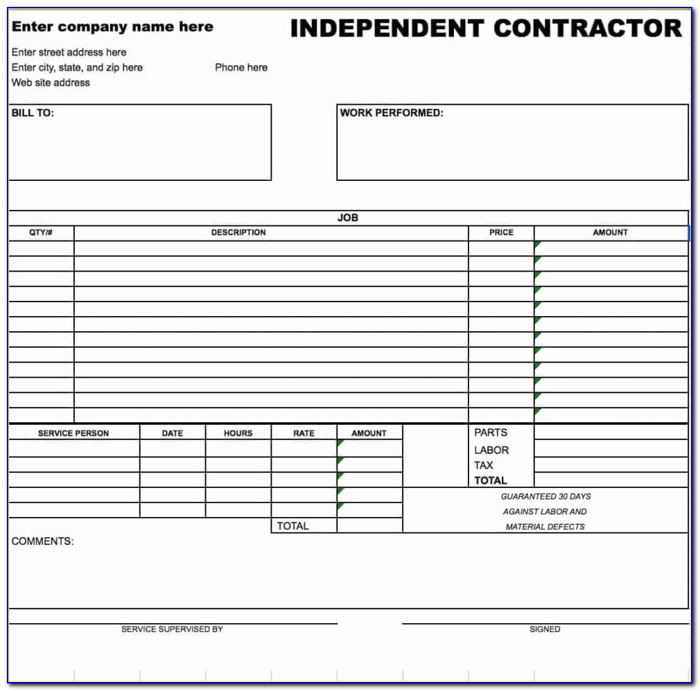 Yoga Instructor Invoice Template