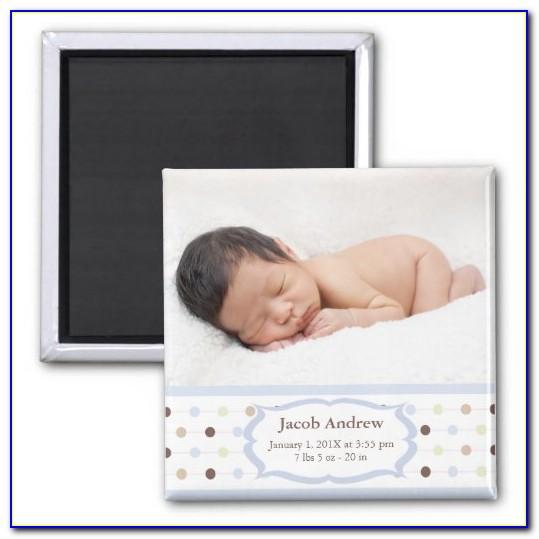 Baby Announcement Magnet Photo