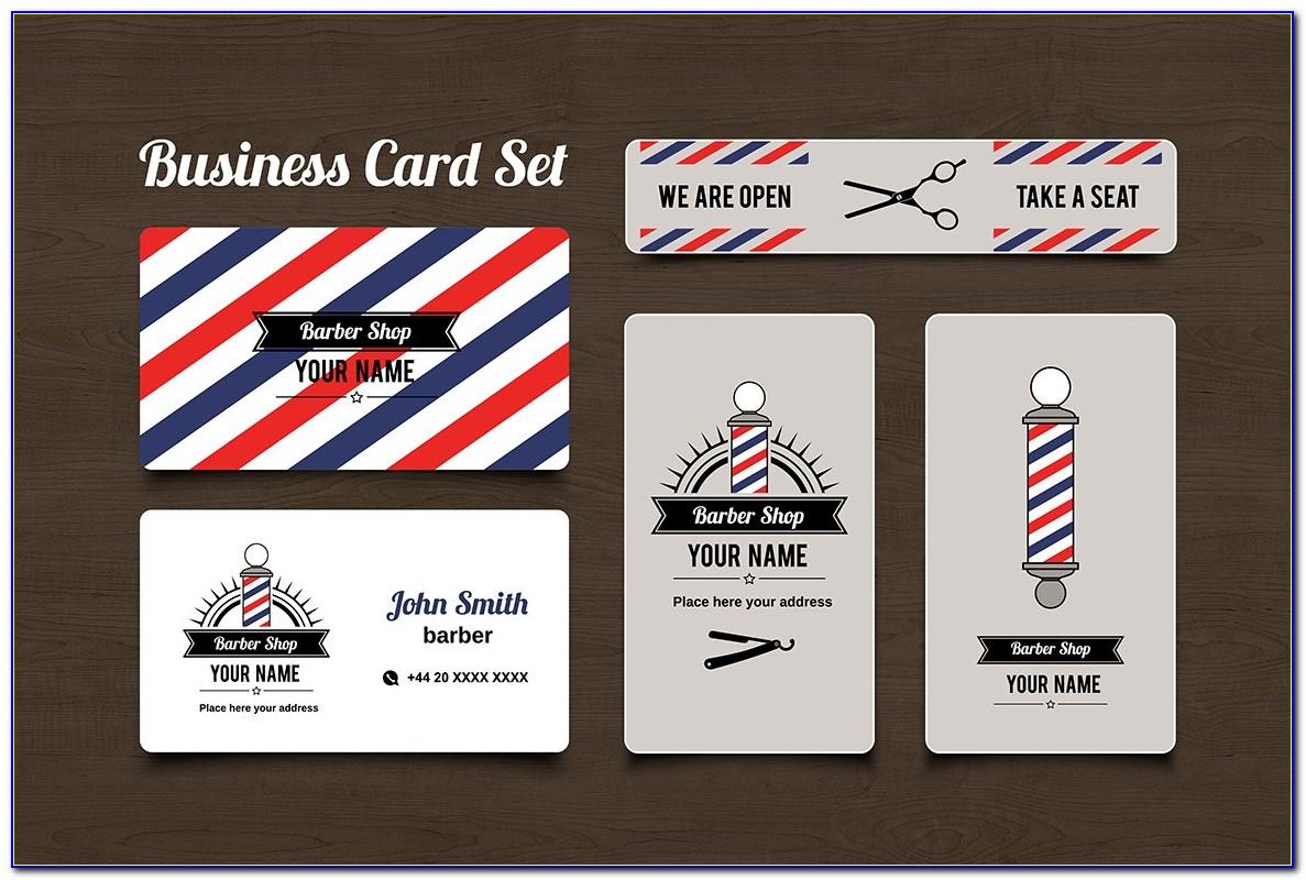 Barber Business Card Template Free