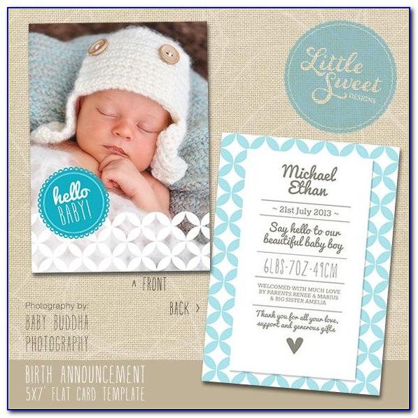 Birth Announcement Cards Etsy