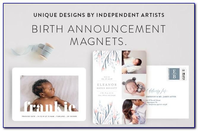 Birth Announcement Fridge Magnets