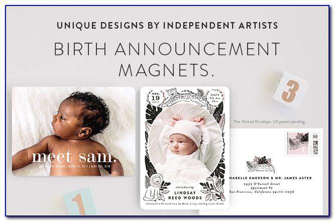 Birth Announcement Magnet Shutterfly