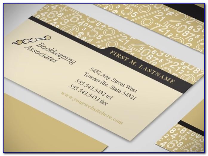 Bookkeeping Business Cards Designs