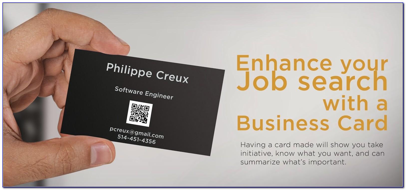 Business Cards For Job Seekers Template