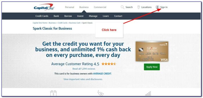 Capital One Business Card Offer