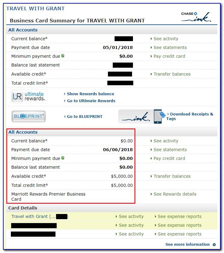 Chase Business Credit Card Account