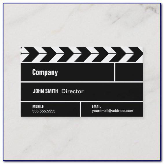 Clapperboard Business Card Template