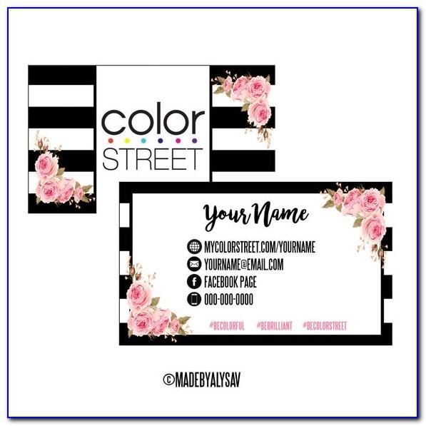 Color Street Business Cards Vistaprint