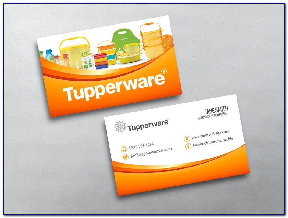 Free Tupperware Business Cards Template