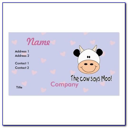Moo Business Card Size Template