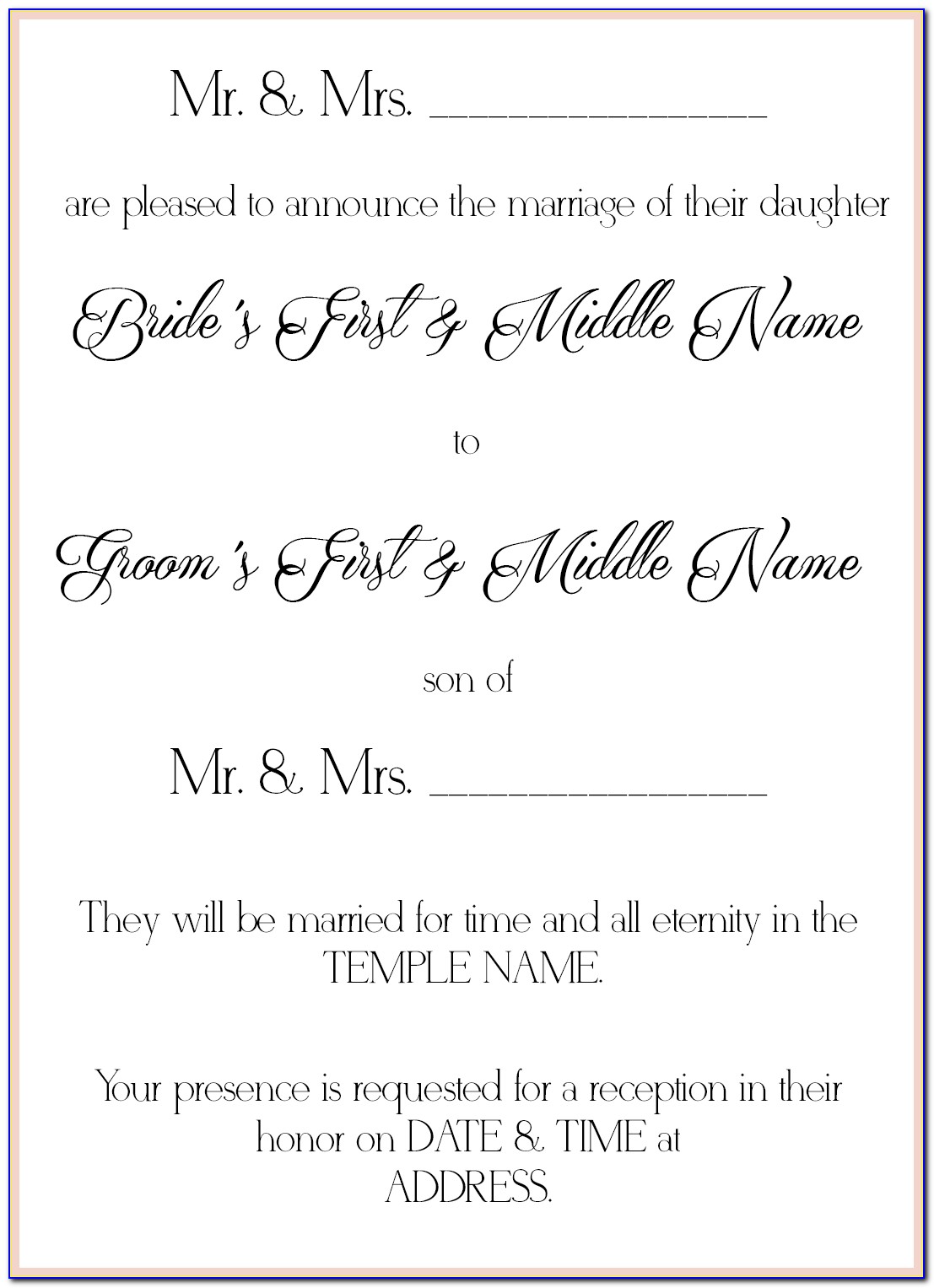 Morning Call Wedding Announcements