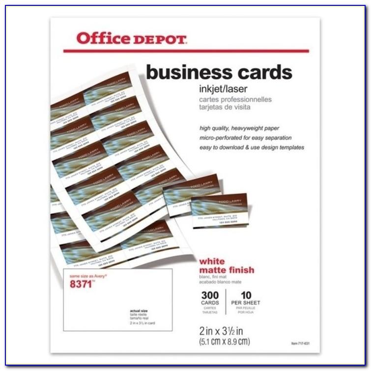 Office Depot Business Cards Template