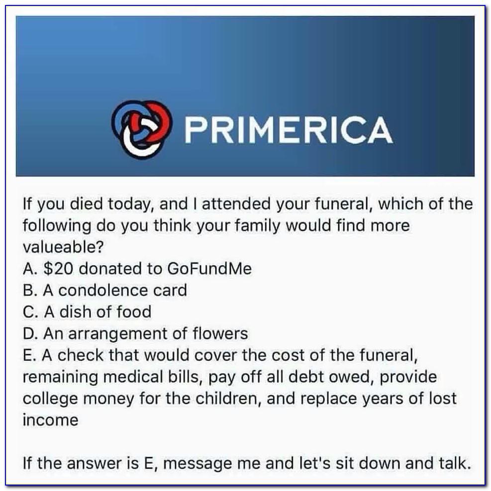Primerica Business Card Template