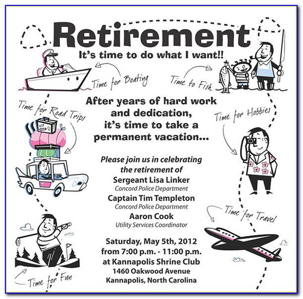 Retirement Announcement Flyer Template Free
