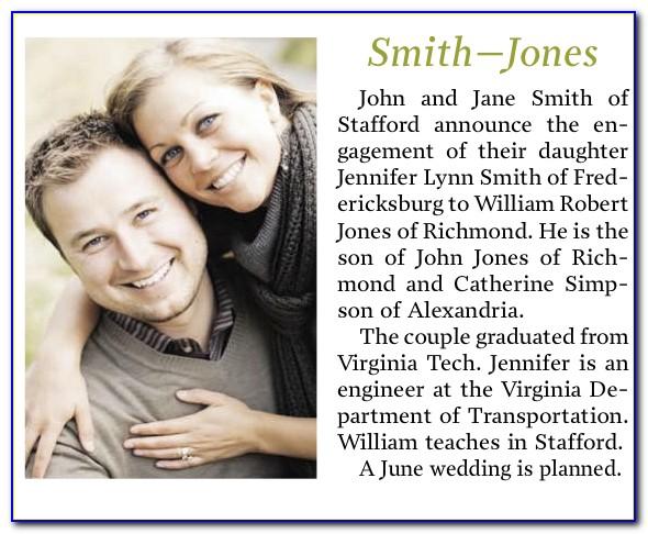 Sample 50th Wedding Anniversary Announcement For Newspaper