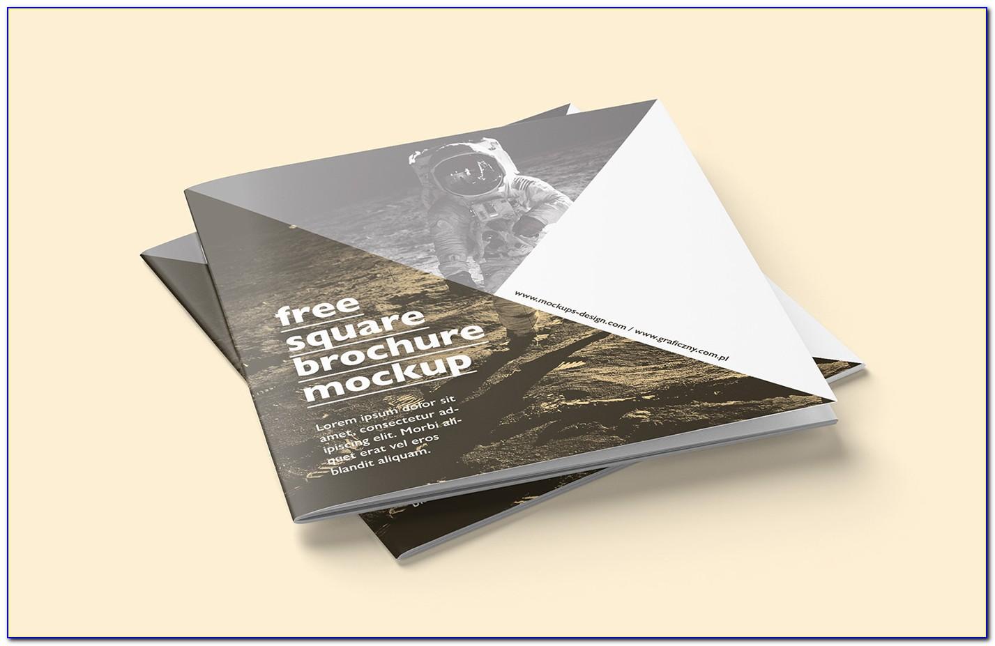 Square Brochure Mockup Free Download