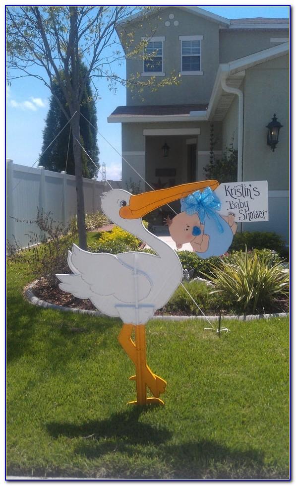 Stork Birth Announcement Yard Sign Nj
