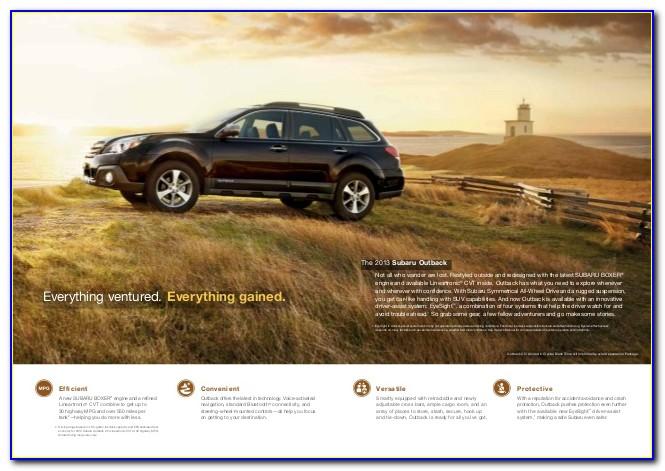 Subaru Outback Brochure 2014