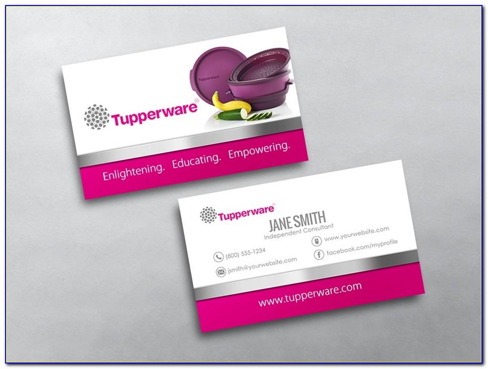 Tupperware Business Card Ideas