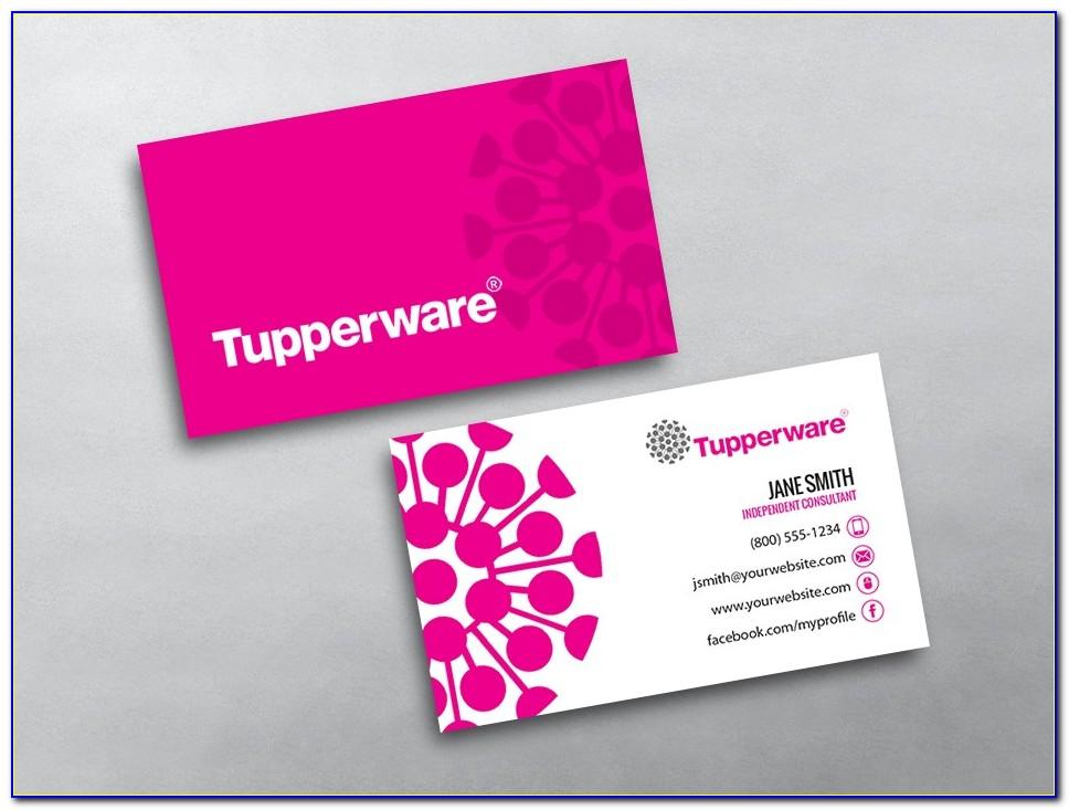 Tupperware Business Cards Template