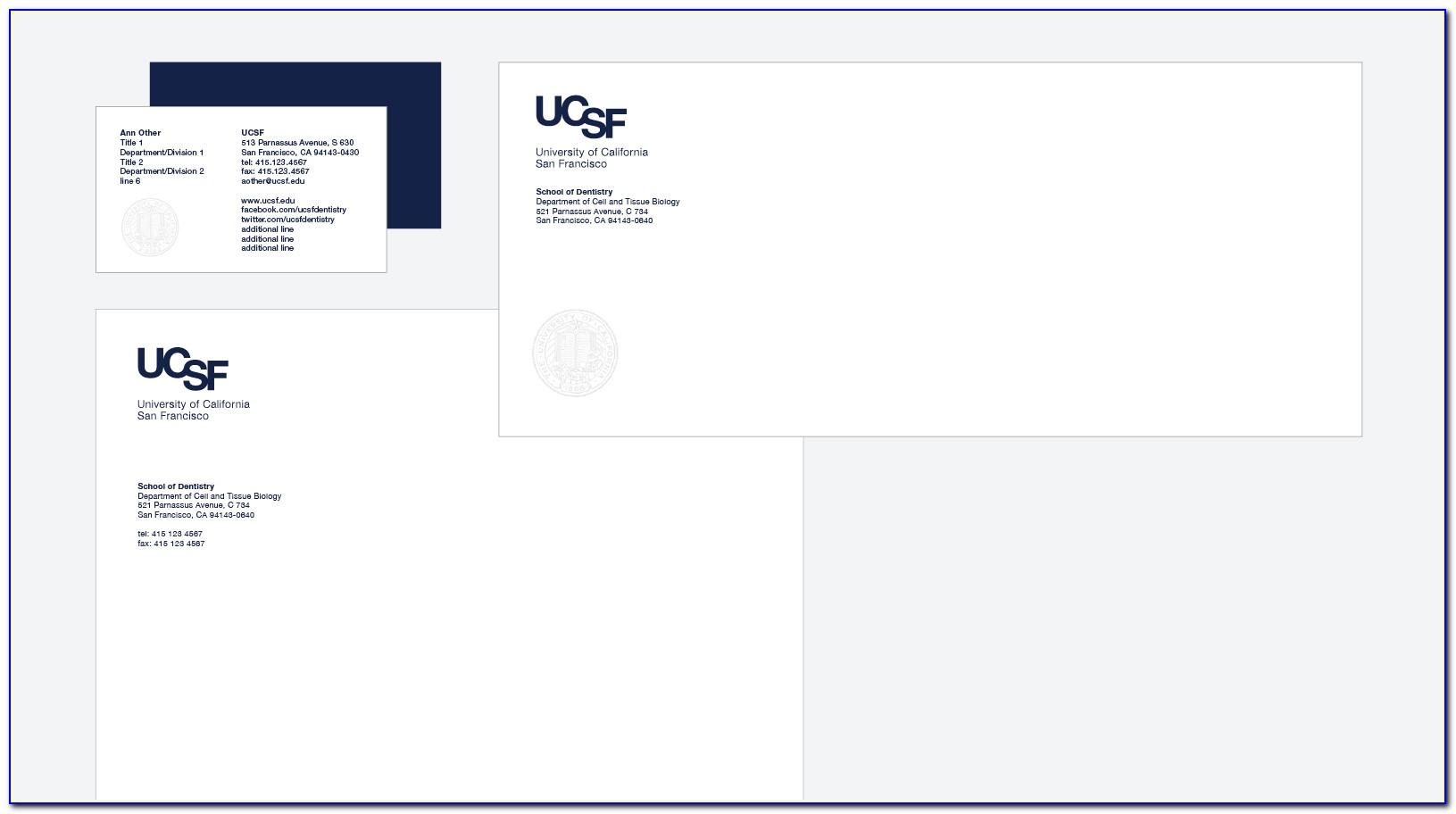 Ucsf Printing Business Cards