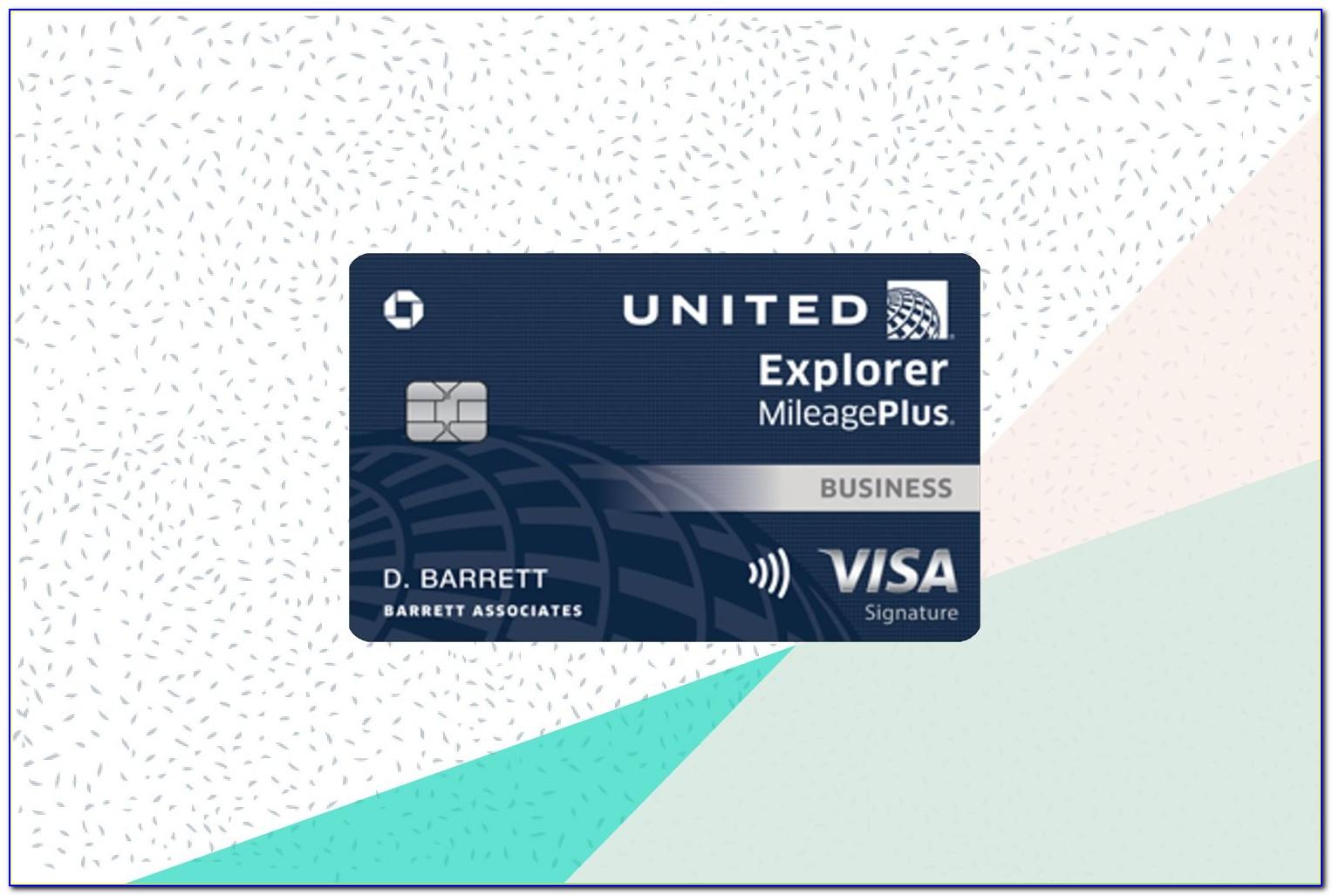 United Explorer Business Card Login