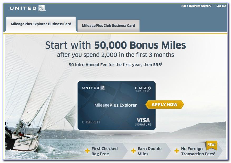 United Mileageplus Explorer Business Card Review