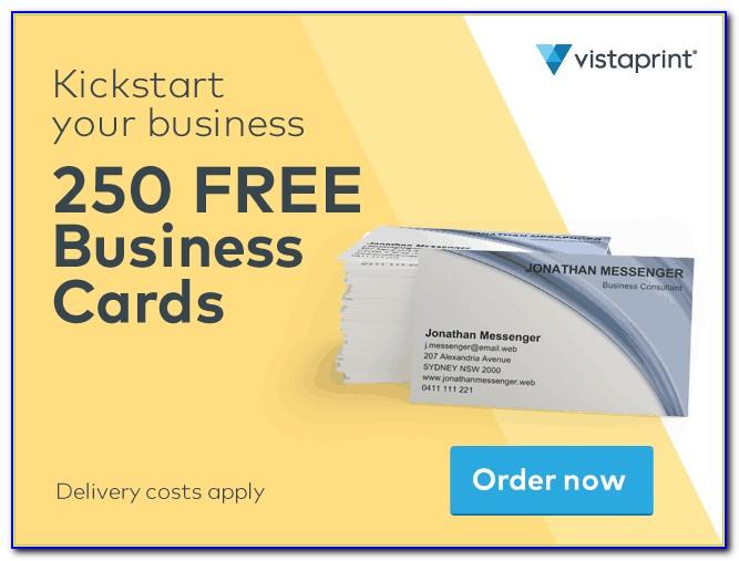 Vistaprint 250 Free Business Cards Free Shipping