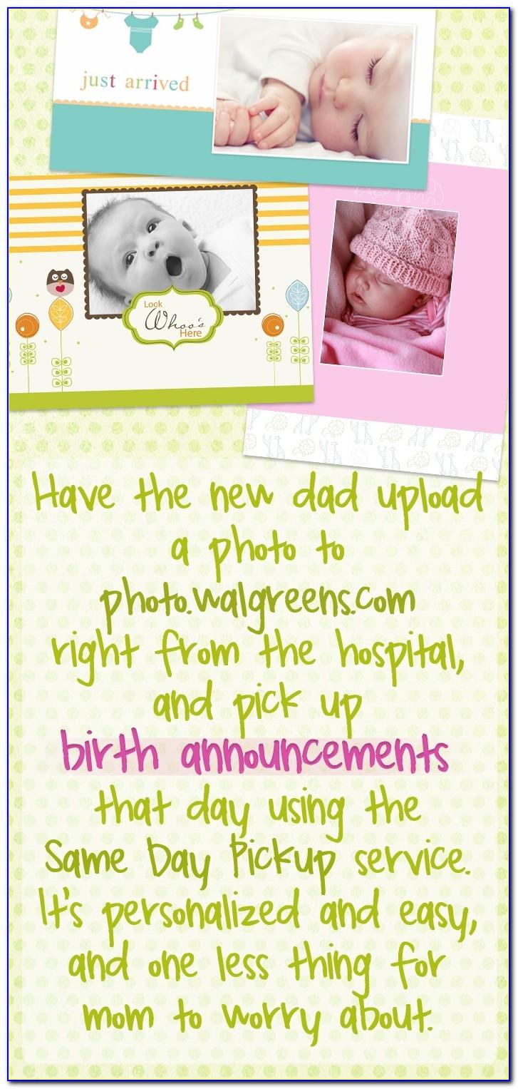 Walgreens Birth Announcements