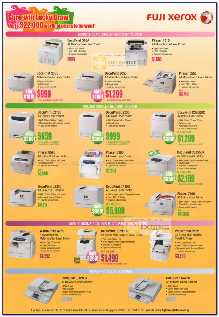 Xerox 5855 Brochure Download