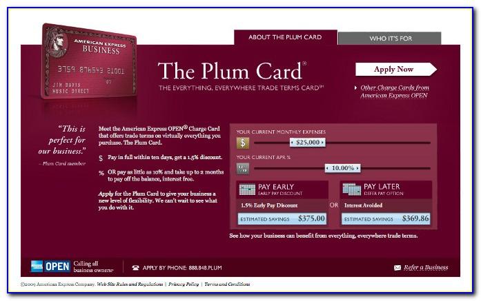 American Express Business Plum Card Login