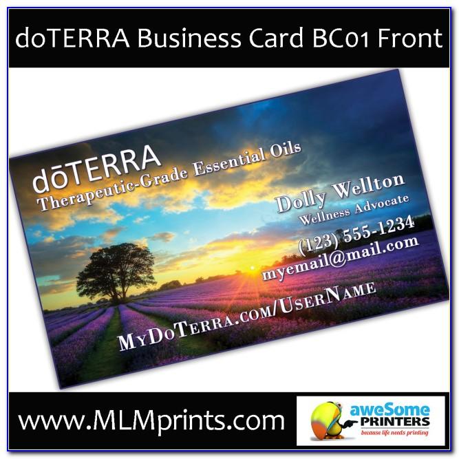 Business Cards For Doterra Essential Oils