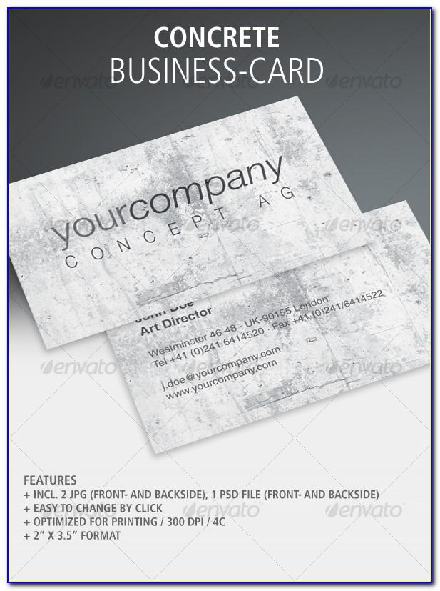 Concrete Business Cards Templates