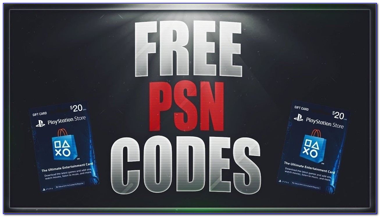 Free Playstation Gift Card Codes No Human Verification
