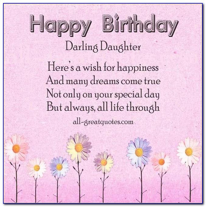 Free Printable Birthday Cards For Daughter From Mom