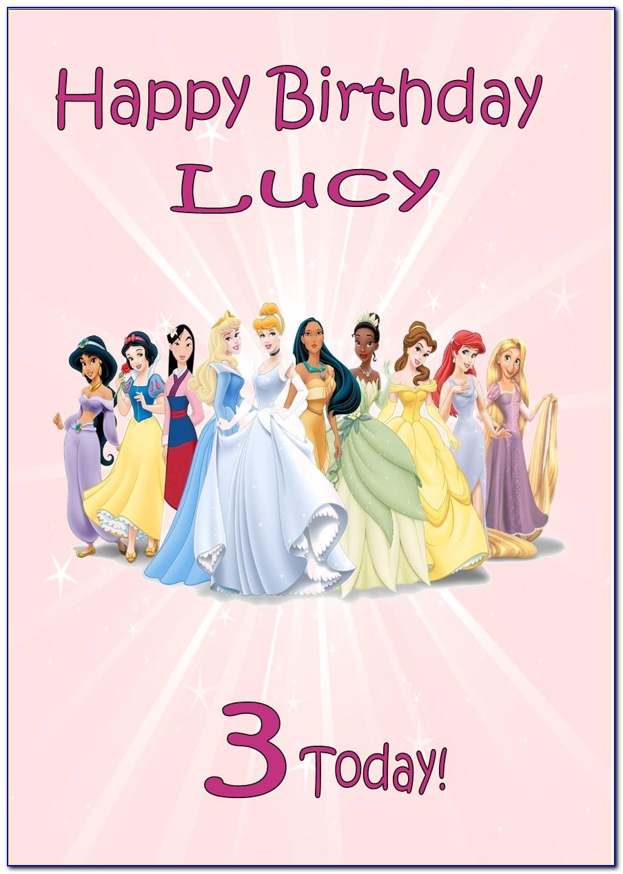 Free Printable Disney Princess Birthday Invitations