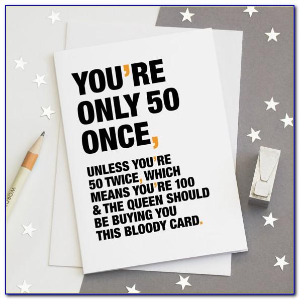 Free Printable Humorous 50th Birthday Cards