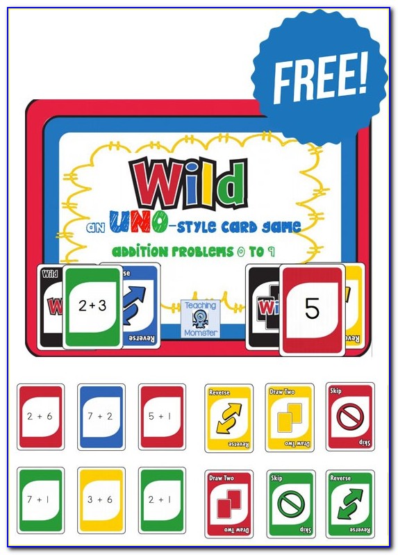 Free Printable Uno Game Cards