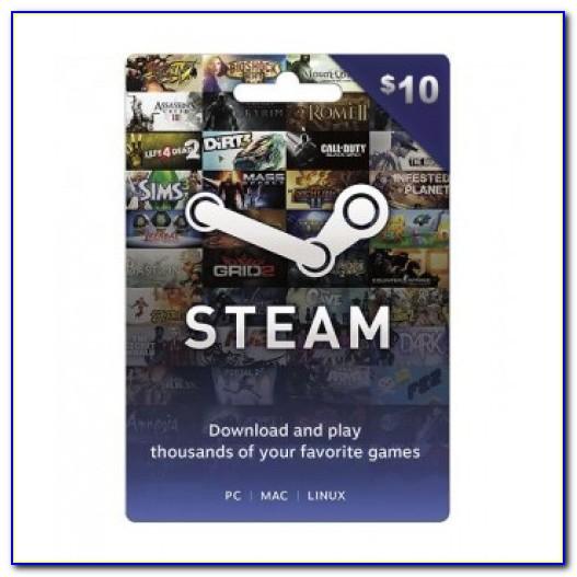 Free Steam 10 Dollar Gift Card