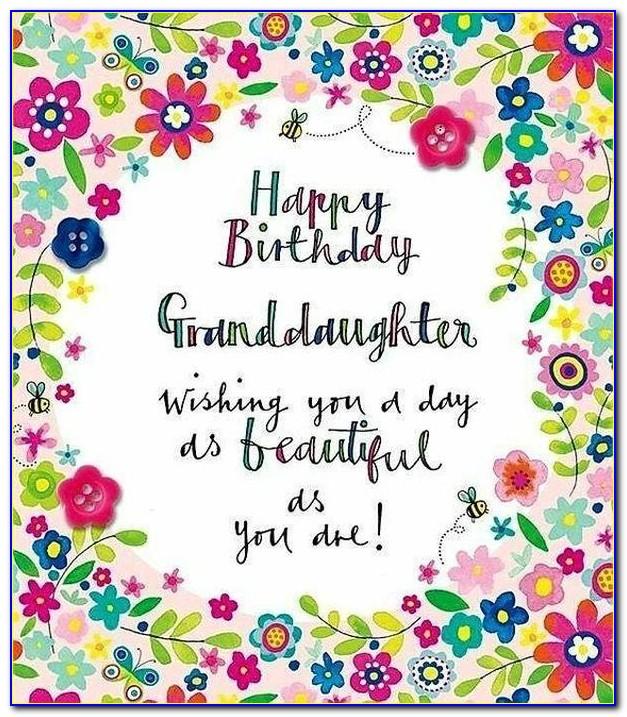 Free Verses For Granddaughter Birthday Cards