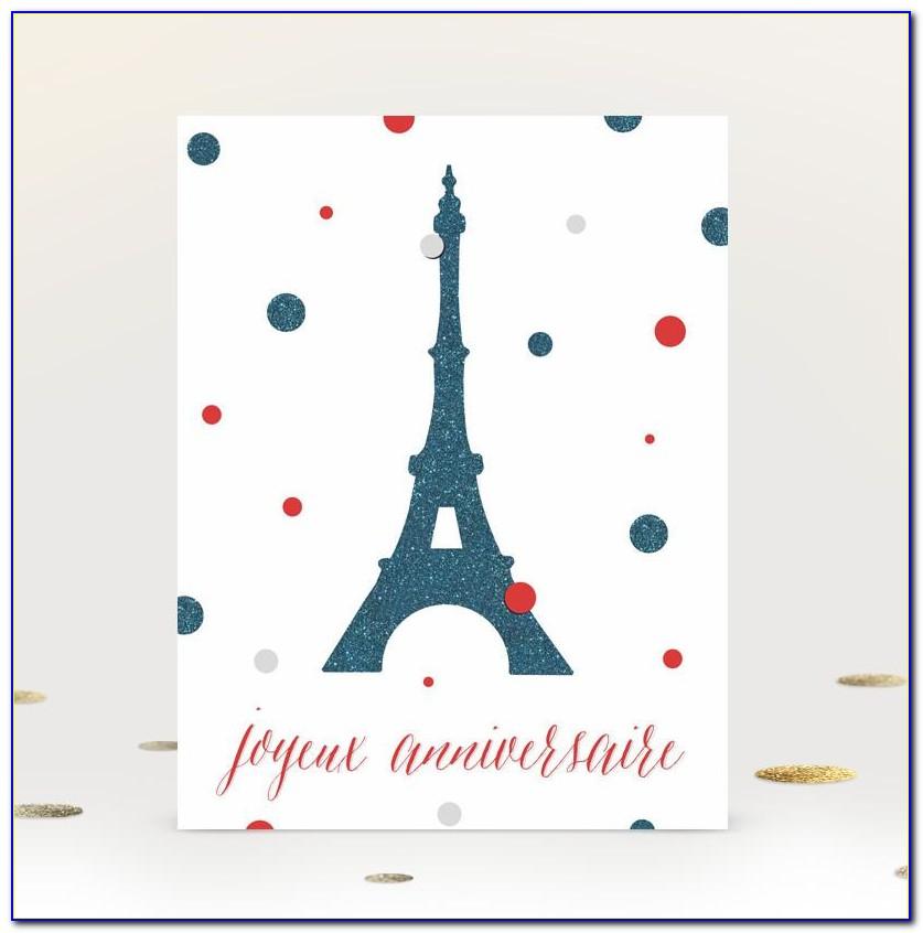 French Birthday Cards Free Printable