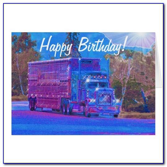 Funny Truck Driver Birthday Cards